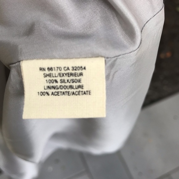 Anthropologie Floreat Grey Silk Embroidered Dress, size 6 - Picture 4 of 5